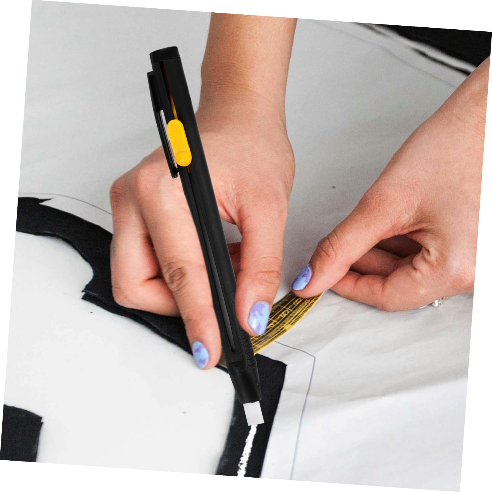 SHINEOFI 10 Sets Unsichtbarer Zeichenstift Bleistifte Textmarker Markierungsmarker Tintenbandmarker Kreidestifte Weißer Lackstift Quiltzubehör Flüssige Kreidetafel Nähwerkzeug