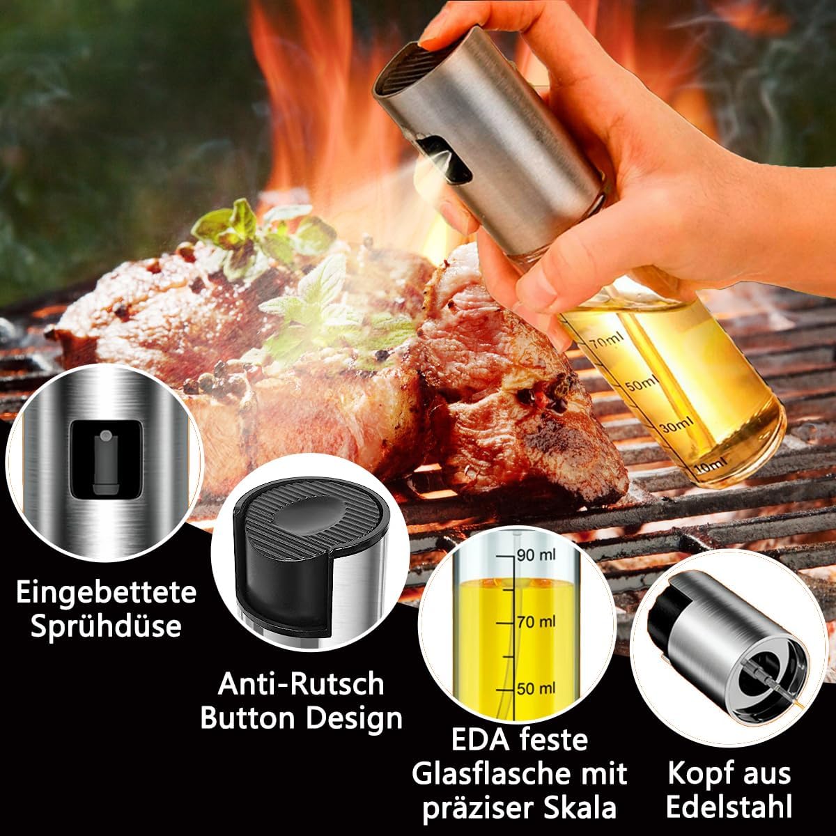 BETA NOBLE Ölsprüher: Der perfekte Küchenhelfer für gesunde Gerichte!