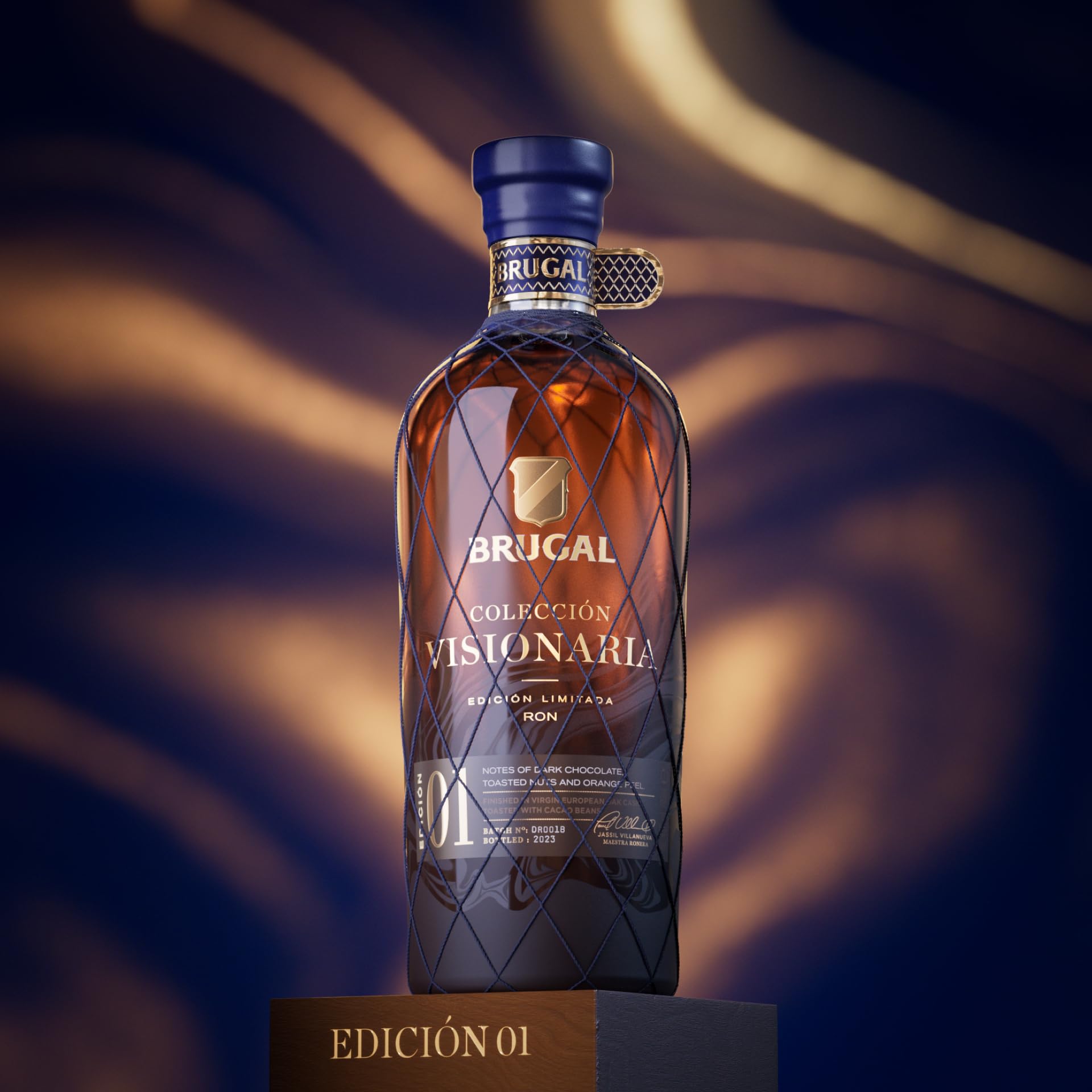 Brugal Coleccion Visionaria Rum, Rum Ricco, Elegante e Rotondo, Senza Zuccheri o Additivi, 700ml