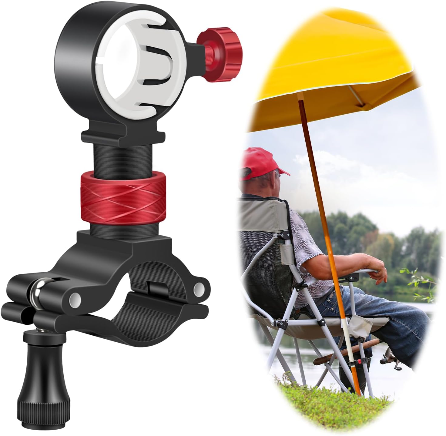 surfsexy Umbrella Clamp Fishing Chair Umbrella Holder Clip on Umbrella