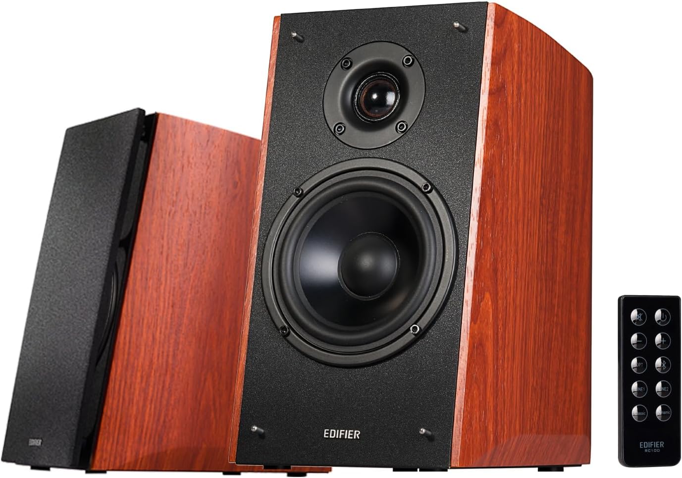 Edifier R2000DB Active Bluetooth Bookshelf Speakers 2.0 Wireless Near-Field Studio Monitor Speakers - 120 Watts RMS with 5โณ Large Woofer โ Wood