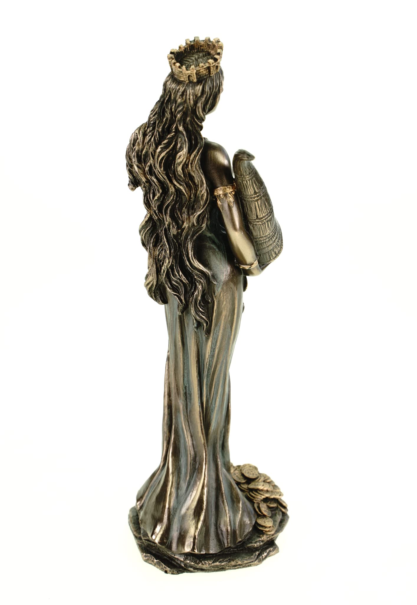 Dea romana Fortuna 19 cm figura bronzata Luck Gambling Veronese