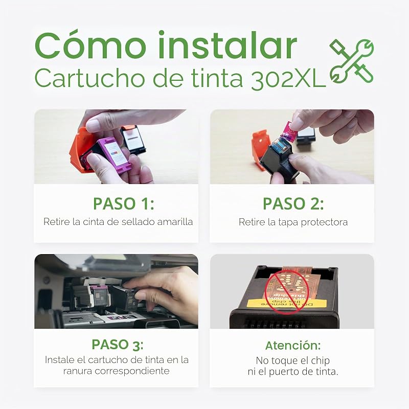 Pachet multiplu de cartușe cu cerneală neagră Lemero 302XL, compatibil HP 302, 2 bucăți, pentru HP Envy 4525, 4520, Deskjet 3630, 3639, Officejet 3830, 3831, 5230