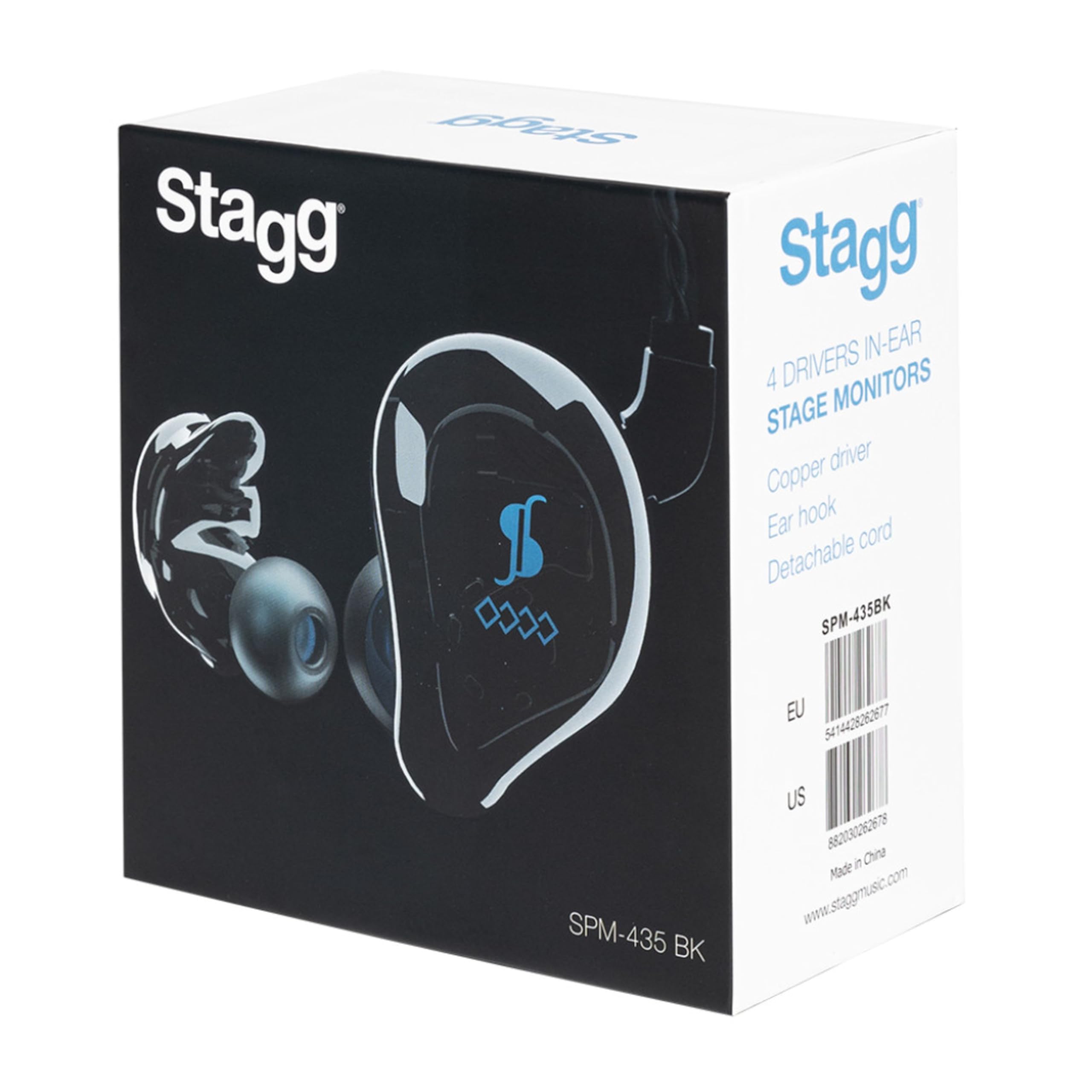 STAGG 4-DRIVER IN-EAR MONITORS BLACK