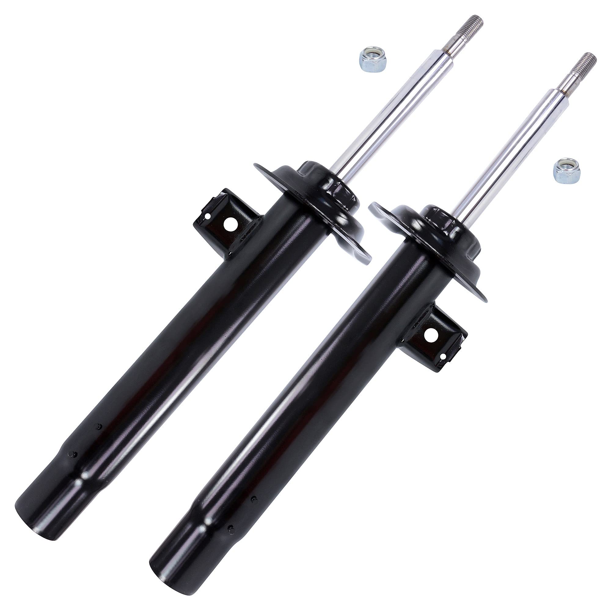 ATEC GERMANY 2x Amortiguador de gas a presión puntal delantero bitubo, compatible con BMW Serie 3 (E46), 3 Convertible (E46), 3 Compact (E46), 3 Coupé (E46), 3 Touring (E46)