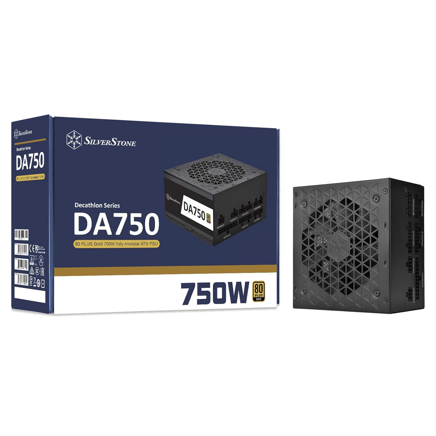 SilverStone DA750 Gold 80 Plus Gold 750W Fully Modular ATX Power Supply (SST-DA750-G) SilverStone DA750 Gold 80 Plus Gold 750W Fully Modular ATX Power Supply (SST-DA750-G)
