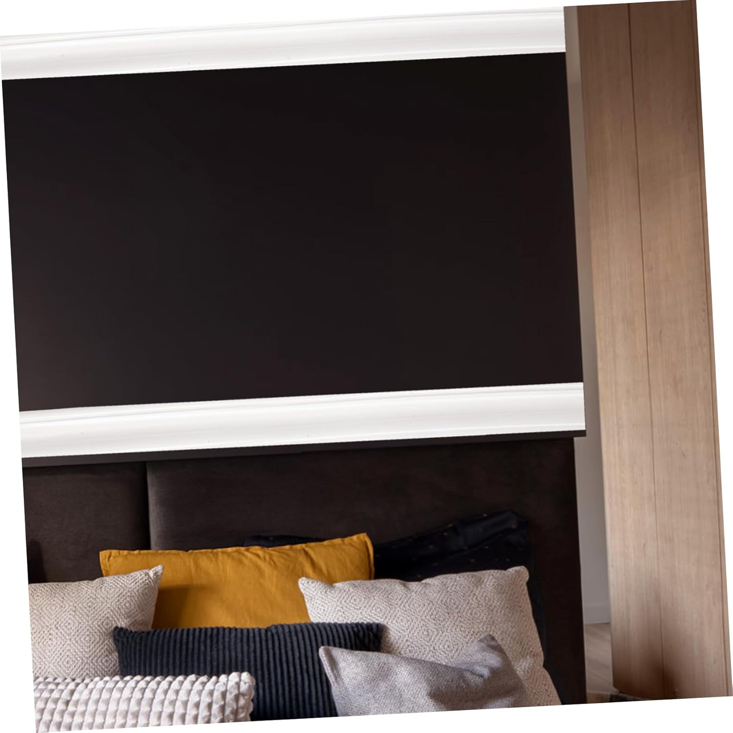 Balacoo Wall Formwork Chair Panel Corners 3D Wall Panel Peel and Stick Wallpaper Wall Molding Peel and Stick Panel Wall Edge Ceiling Molding Trim Grout Sided Bumpers White