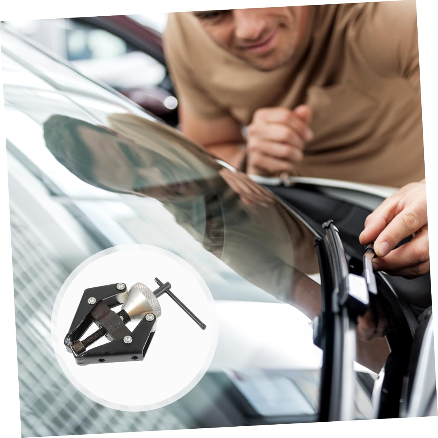 PRETYZOOM Adjustable Wiper Arm Puller Tool Durable Windshield Wiper Removal Kit High Precision Mechanics Puller Compatible with Vehicle Models