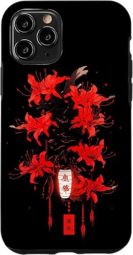 Miniatura 29 de iPhone 16 Red Spider Lily Funda de anime de manga estética japonesa japonesa