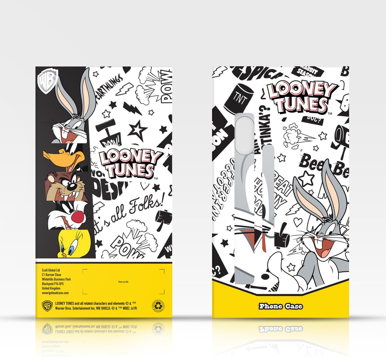 Head Case Designs Officially Licensed Looney Tunes Splatter Bugs Bunny Gel Case [Military Grade Protection] Compatible with Apple iPhone 17