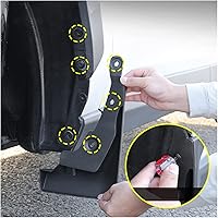 Vista 5 de KRIVS 4 aletas de coche aptas para Toyota Fit para RAV4 RAV 4 2019-2021 2022 2023 XA50, guardabarros duraderos