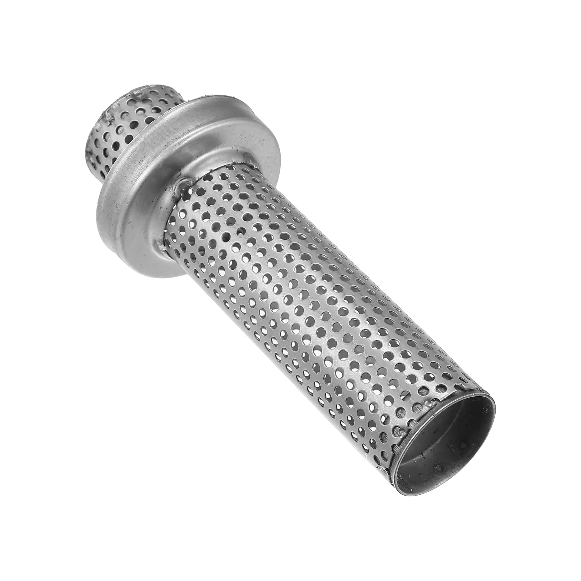 X AUTOHAUX Silenciador De Escape para Motocicleta Plateado 150X60.5Mm | Plateado, Acero Inoxidable, 150X60.5Mm, 37Mm De Diámetro Exterior, Extraíble, Fácil Colocación, Disminuye El Sonido