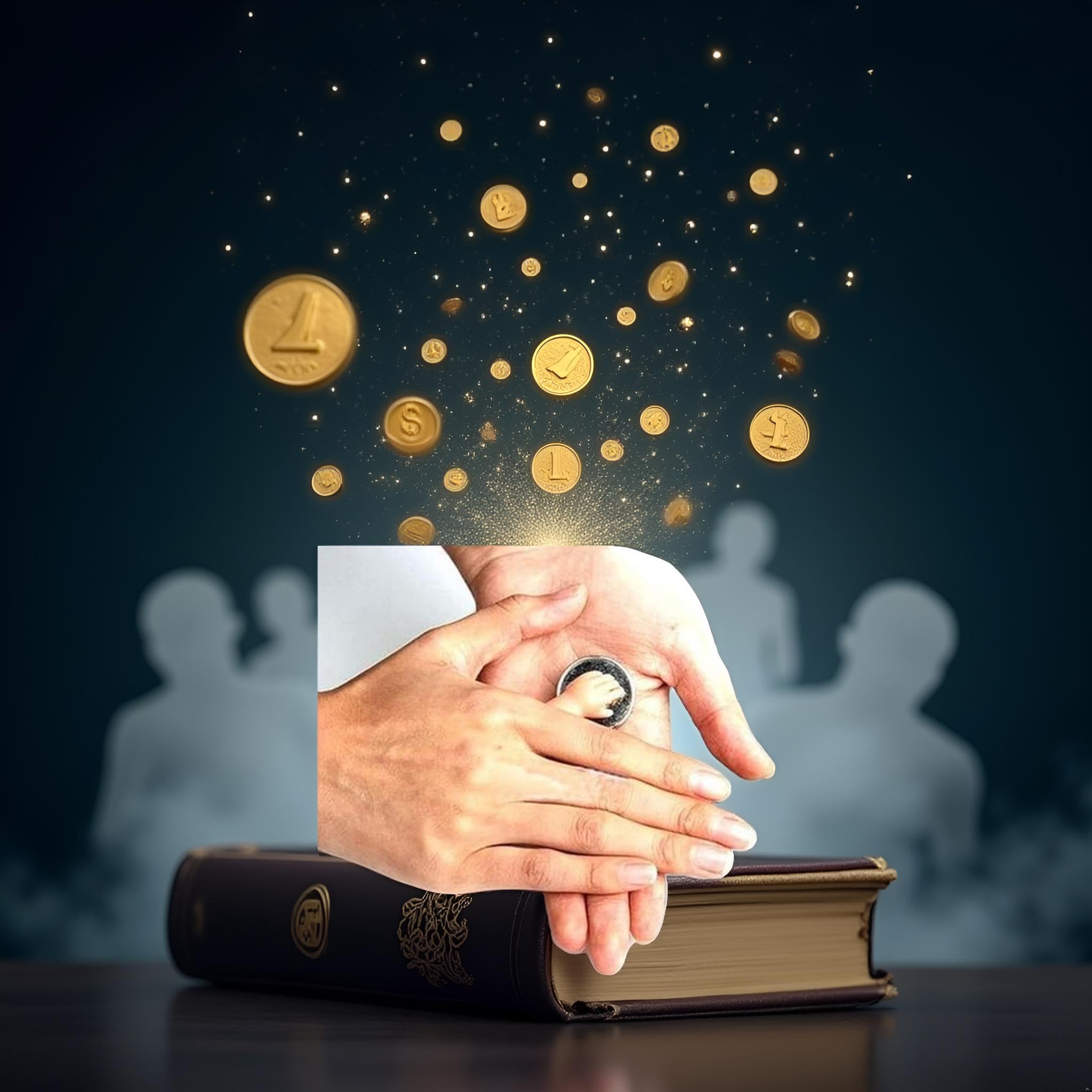Little Hand Coin Disappeared Trick Toy Tools Close-Up Magic Show Props Stylish and Popular Joke Magic Coins Disappear Gimmicks - Image 2