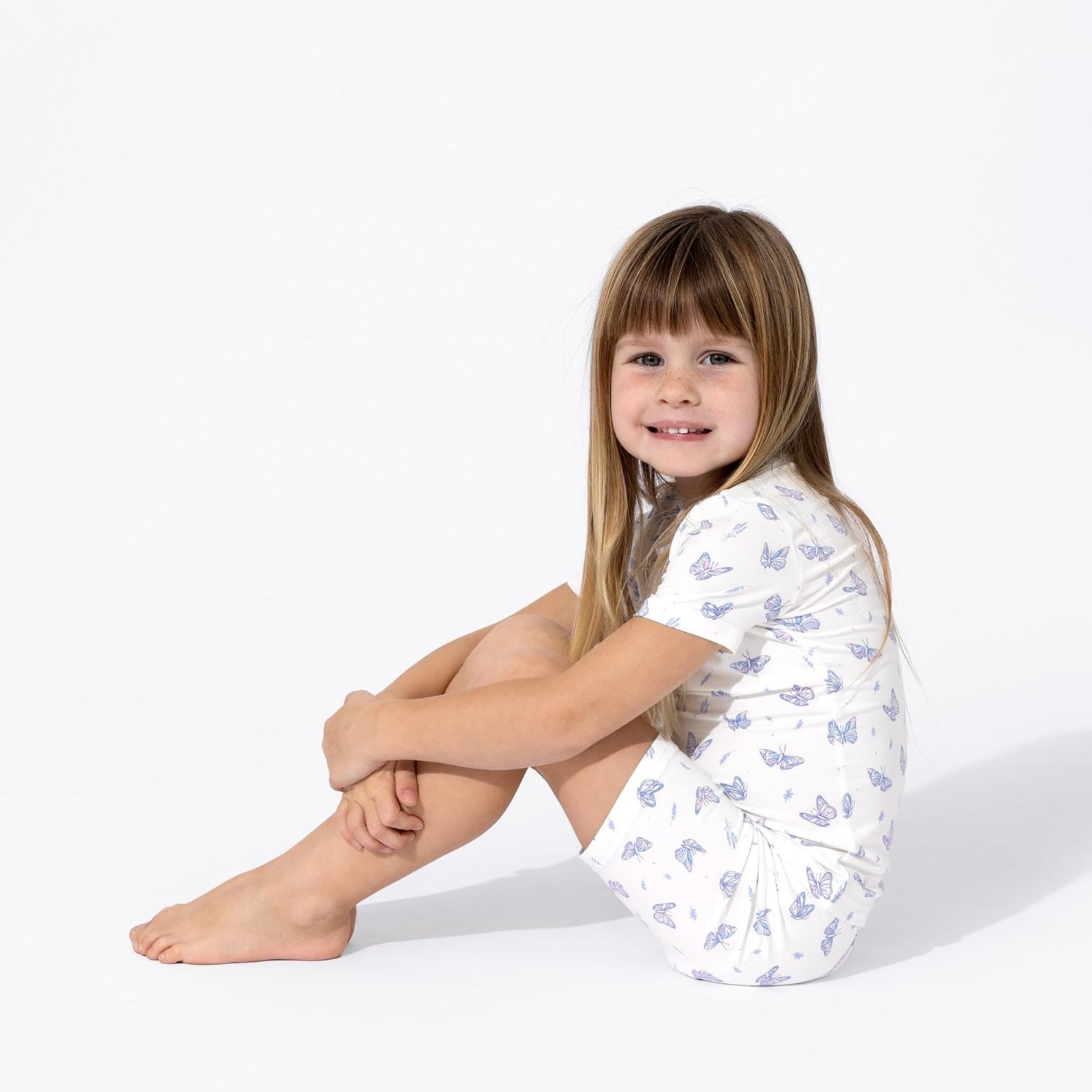 Bellabu Bear Kids Shorts Set for Boys & Girls, Matching Family Pajamas, Rayon from Bamboo