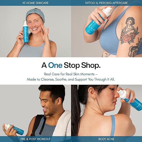 Miniatura 7 de Spray de ácido hipocloroso – Limpiador facial HOCl probado por dermatólogos para pieles sensibles, propensas al acné e irritadas – Alivia