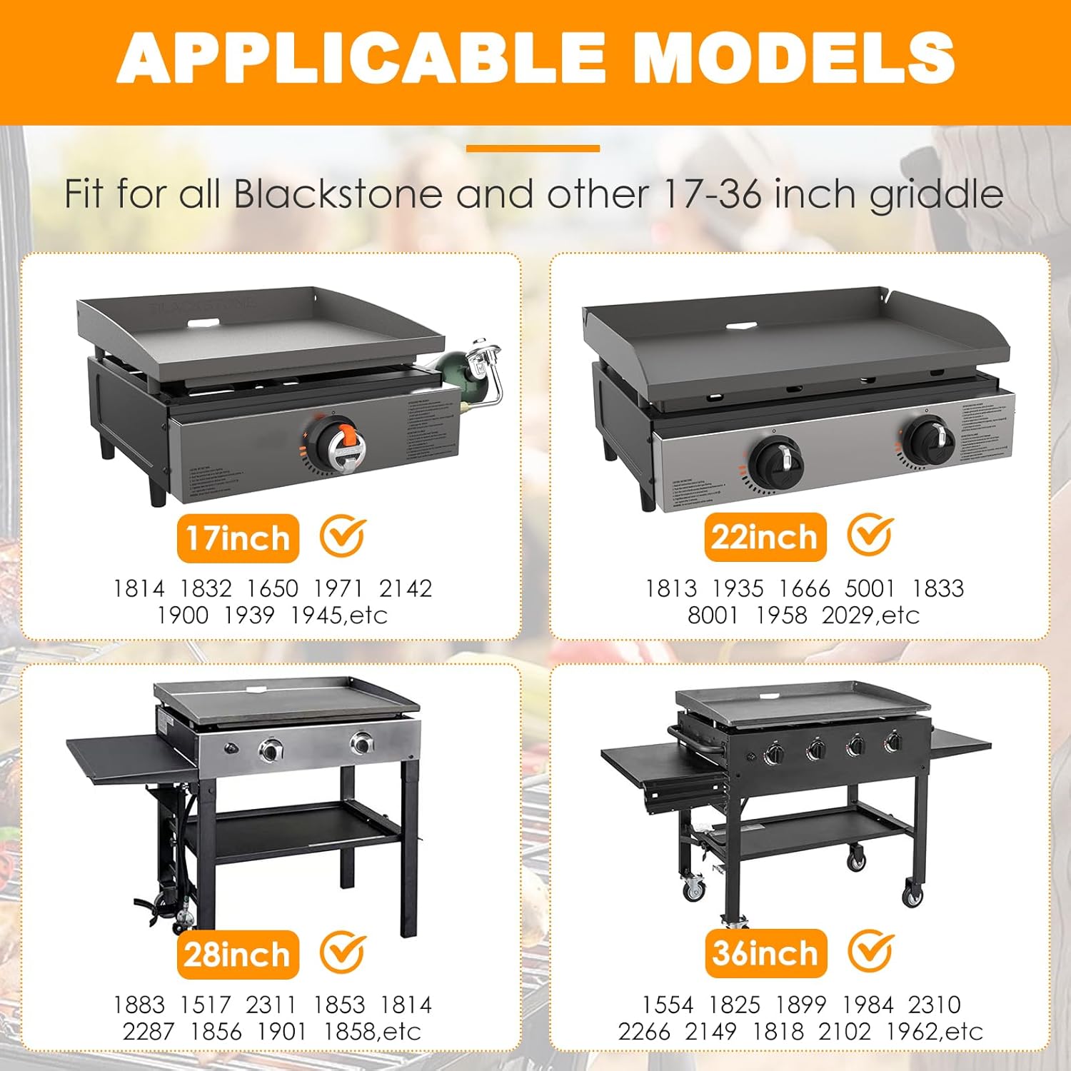 Adjustable Griddle Warming Rack for Flat Top Griddle, Stainless Steel Grill Warming Rack for Blackstone 17 22 28 36 Inch Griddles, Griddle Accessories for Weber for Nexgrill and Other Griddle