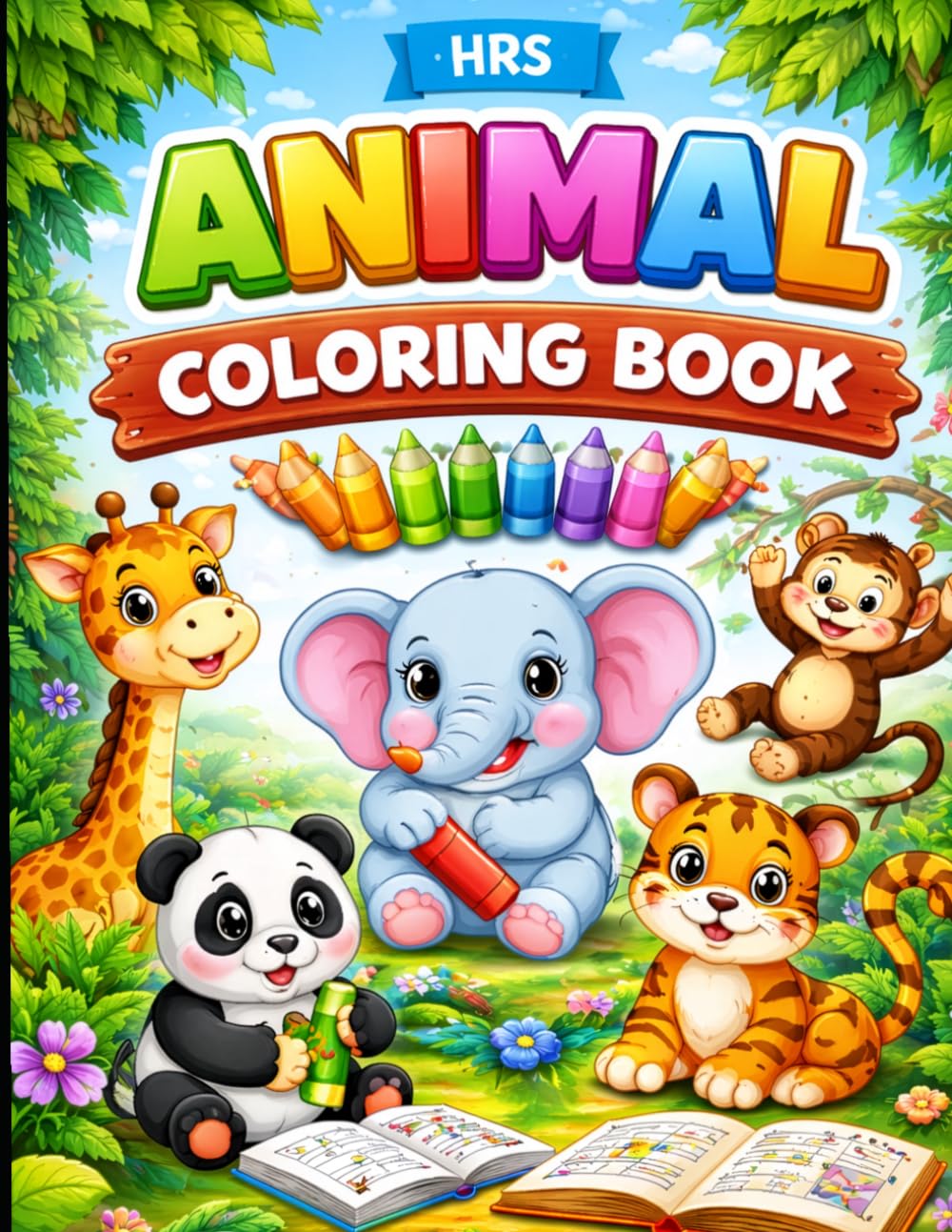 Animal Colouring Book For Kids Aged 3 to 6: Little Hands - Big Art