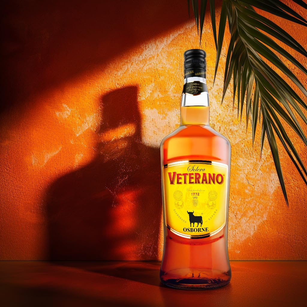 Osborne Veterano – Hochwertige Spirituose aus Spanien hergestellt nach dem Solera-Verfahren mit 30% vol. (1x 3,0l)