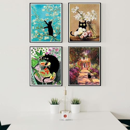 Miniatura 4 de GemZono Pintura de diamante para adultos y principiantes, 6 piezas, kit de pintura digital de diamante redondo 5D, pintura artística de diamante de