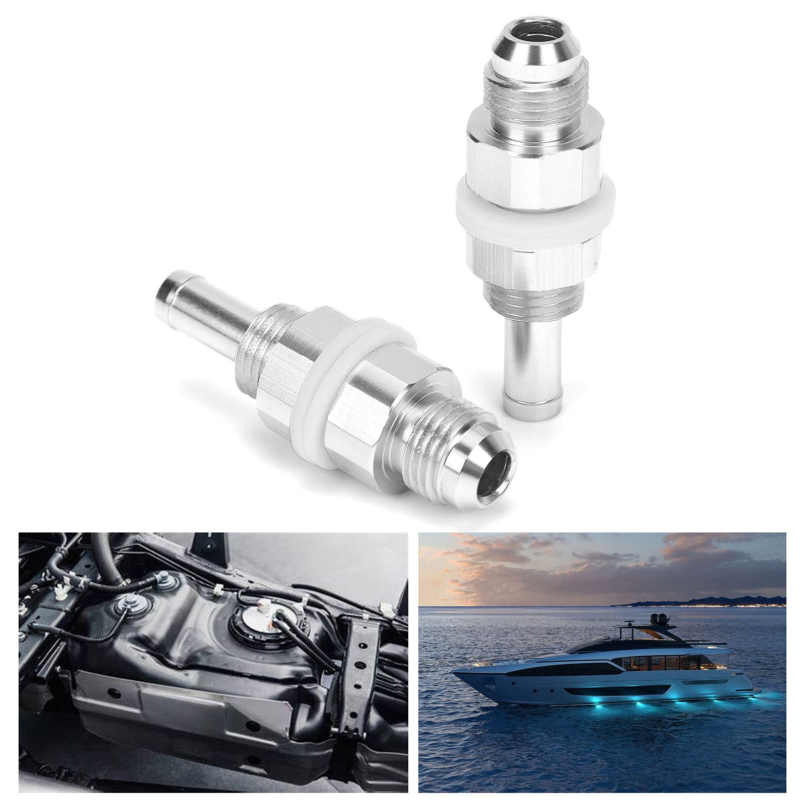 Raccord De Réservoir De Carburant Mâle 6AN 2 Pièces 5/16 Tuyau Barbe