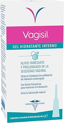Vagisil Gel Hidratante Vaginal Interno En Monodosis Con Ácido Hialurónico, Lubricación Inmediata E Hidratación Prolongada, 30 g (6 x 5 g)
