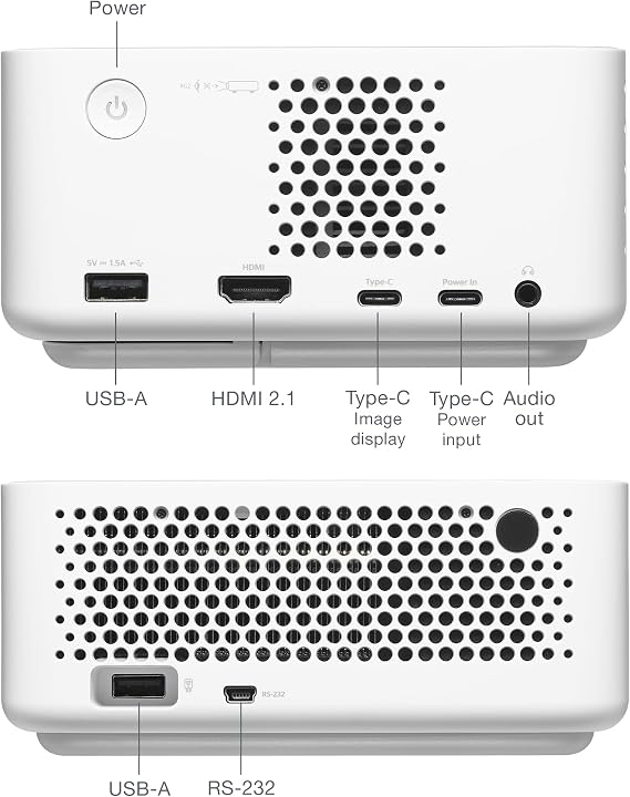 Optoma ML1080ST Ultra-Portable Short Throw Full HD Laser Projector, 1200 Lumens