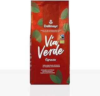 Dallmayr Via Verde Espresso Bio Fairtrade - 6 x 1kg Kaffee ganze Bohne