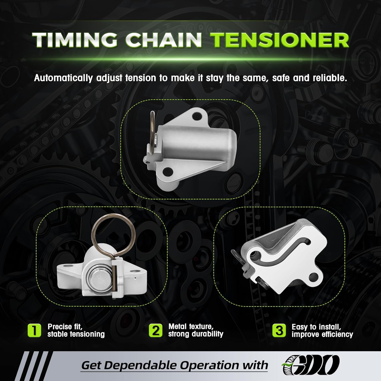 24321-2E000 Timing Chain Kit W/VVT Sprocket Compatible with 2011-2014 Hyundai Elantra 1.8L, 2012-2014 Kia Soul 2012-2014 1.8L Replace# 24420-2E000 24350-2E000 24370-2E000 kit de cadena de tiempo de