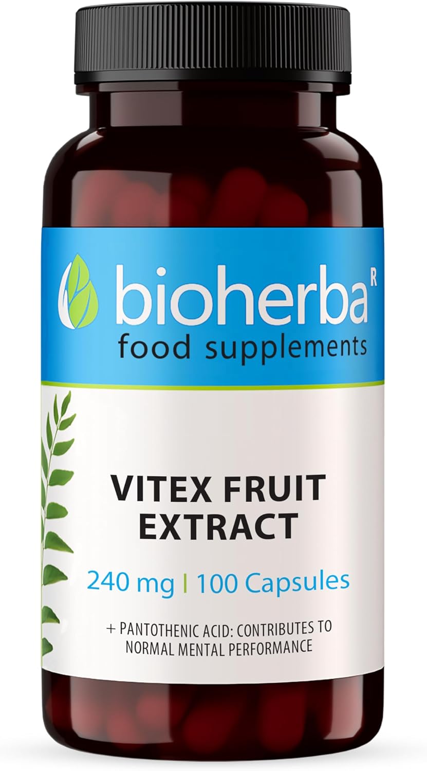 Vitex 240 mg – 100 Capsules | Traditional Chasteberry Supplement for Women’s Monthly Balance by BIOHERBA