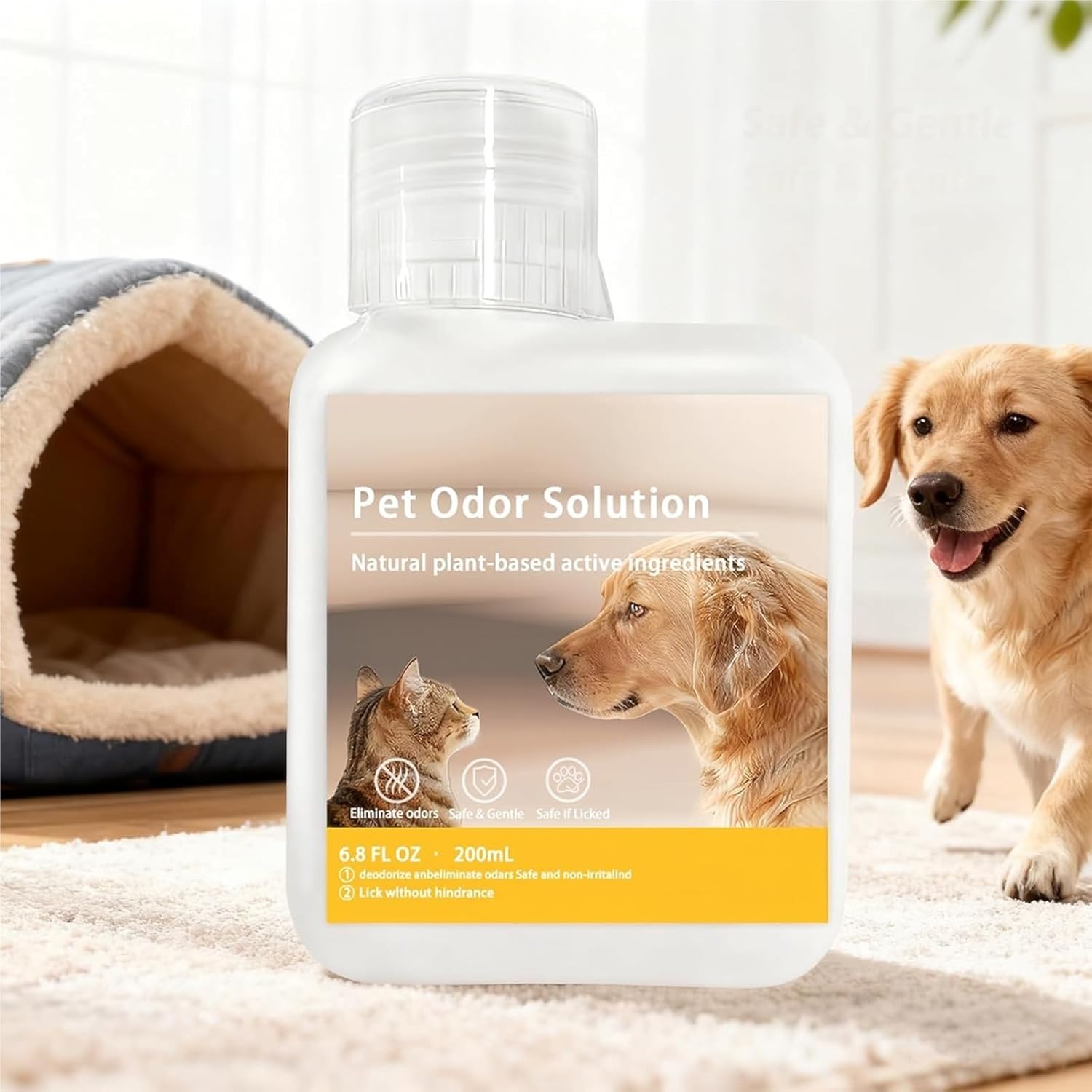 200ML Pet Odor Eliminator Cleaning Solution, Compatible With MOVA V50 Ultra/Z60 Ultra Roller Complete/P10 Pro Ultra/P50 Pro Ultra/S20 Ultra,Concentrated Cleaning Solution