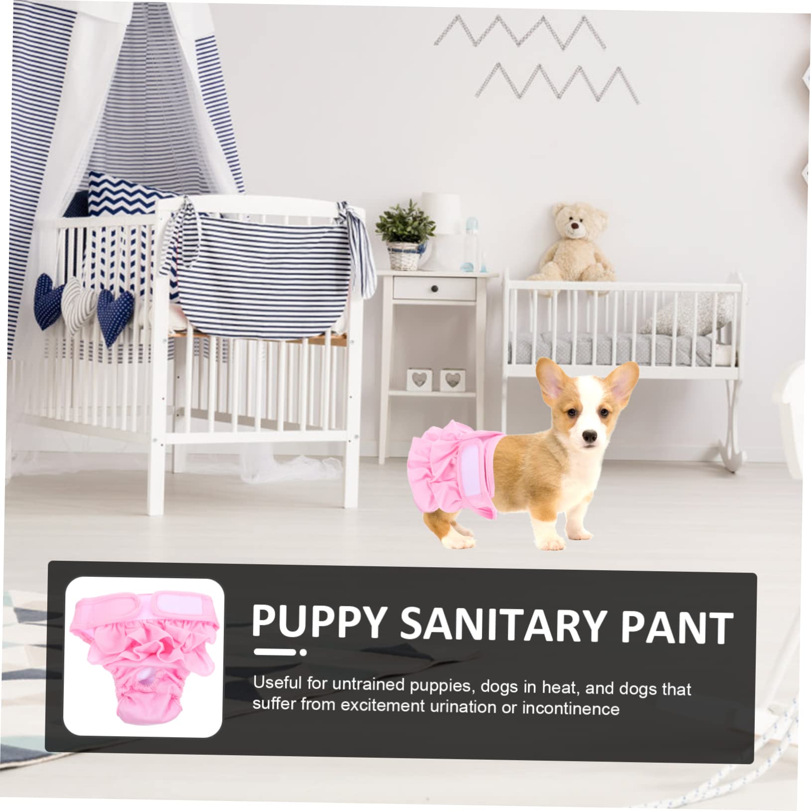 Kisangel 4piezas Pañal Sanitario para Braguitas Reutilizables y Lavables para Diseño Elegante Material y Cómodo para y Hembras