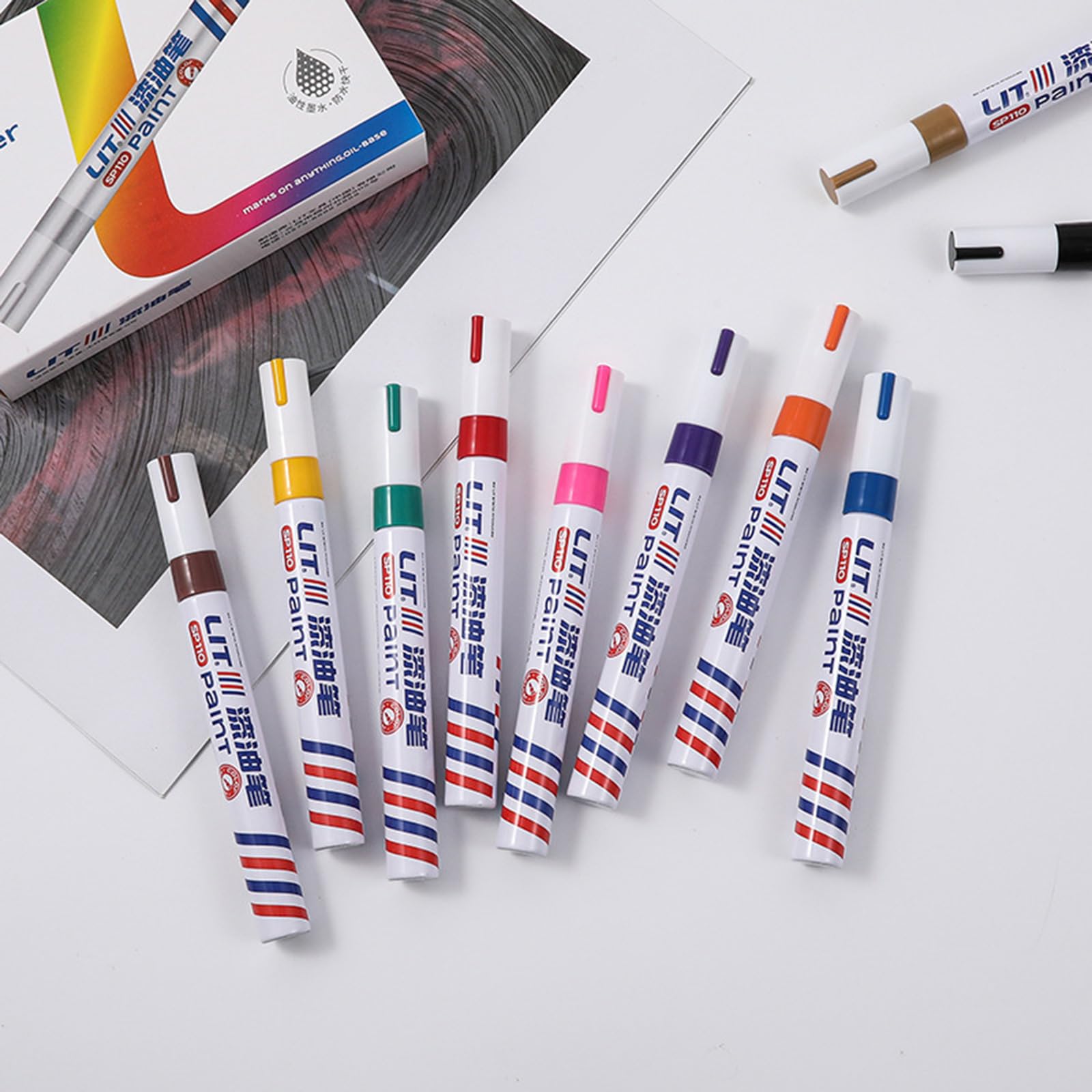 Pintura de neumáticos de larga duración de coche táctil lápiz pintura aceite impermeable a base de neumáticos restauración plástico herramienta