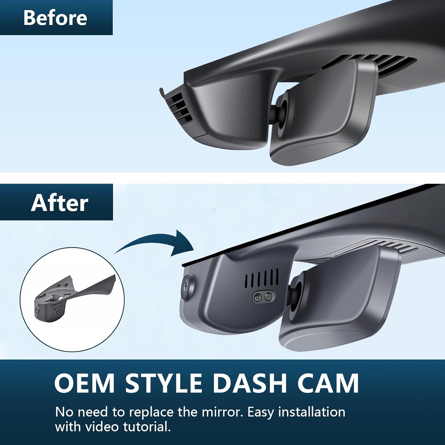 4K Front & 2K Rear 2 Channel HDR Dash Cam, Dual STARVIS 2 IMX678 IMX675, Custom Fit for Mazda CX-50 2025 2026(Model B), 5GHz WiFi, GPS, 128GB Card