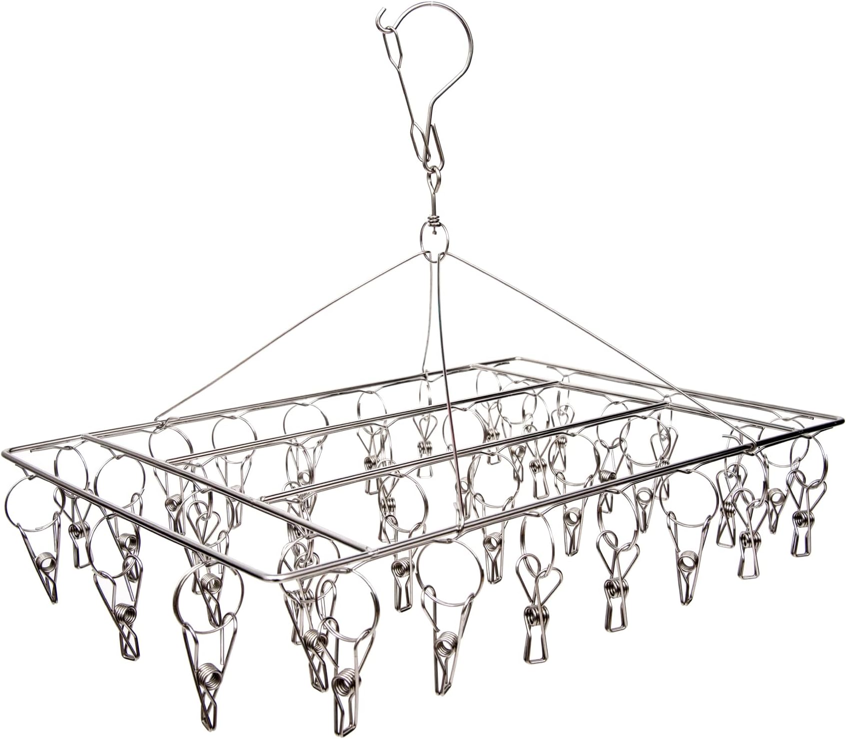 lakeland Small & Socks Hanging Dryer Airer With 16 Soft Grip Pegs