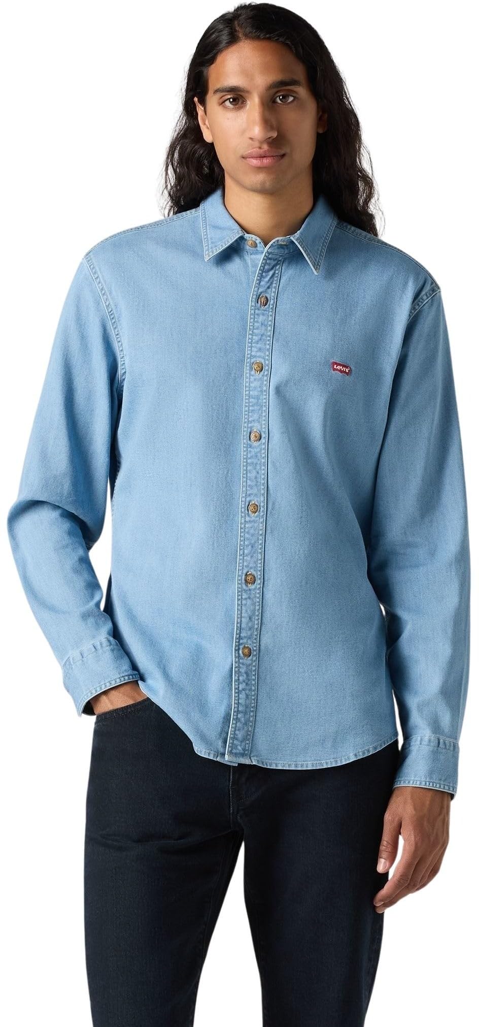 Levi's 86625-0065 Men's Tops, Osborne Light Wash, S