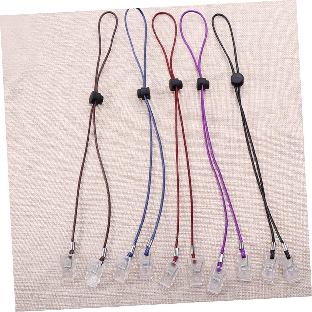 SOLUSTRE 1Set Adjustable Bib Clips Napkin Holders Material Portable Napkin Clip Holders for Various Occasions