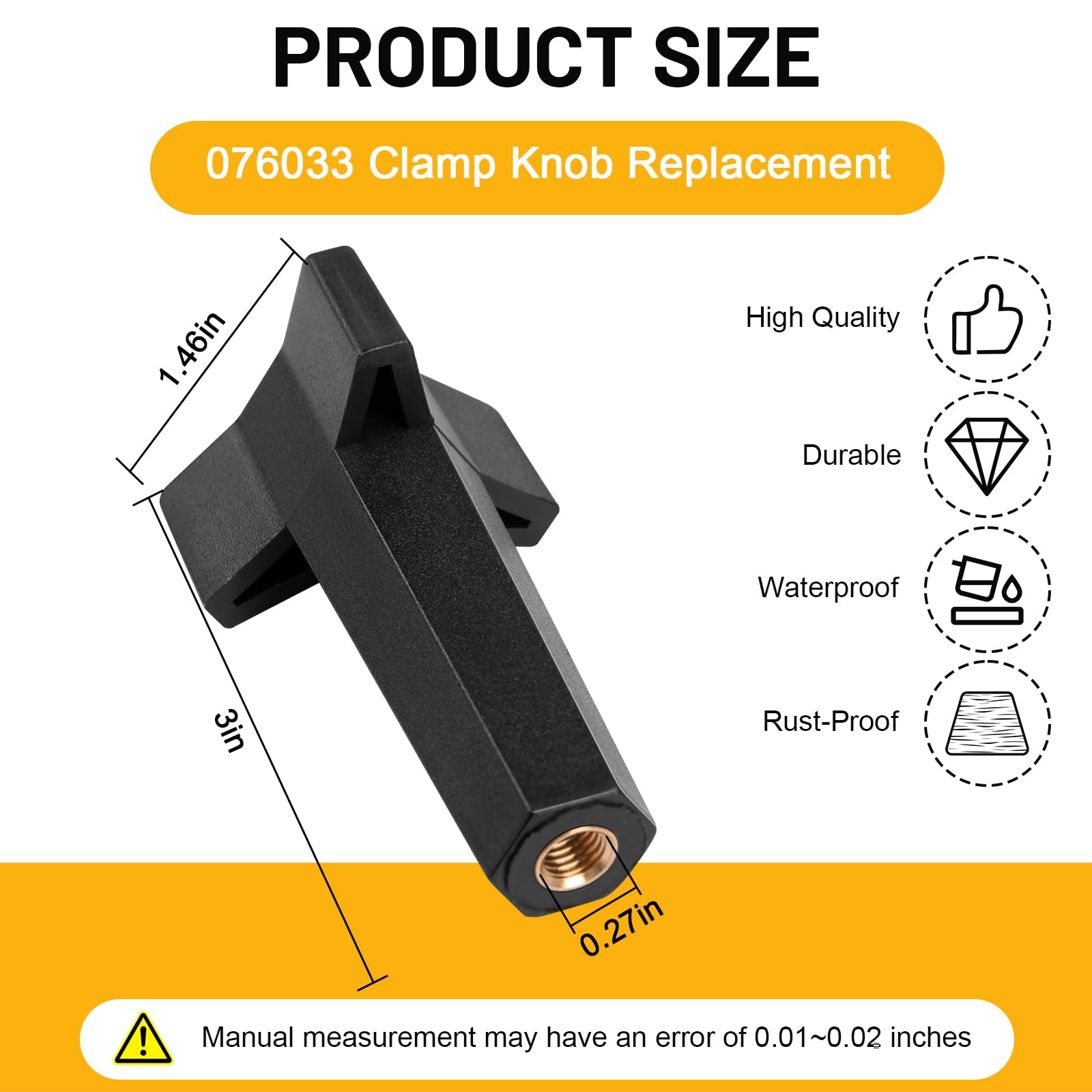 Amazon.com: Giokyi 076033 Clamp Knob Clamping Band Knob Compatible