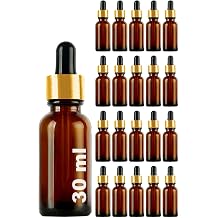 Afracam 30 ml Metal Kapakl  Damlal k Dropper  i esi Serum 30 cc Cam  i e 20 Adet Siyah Lastik | Alt n Kapak, Amber/Kahverengi