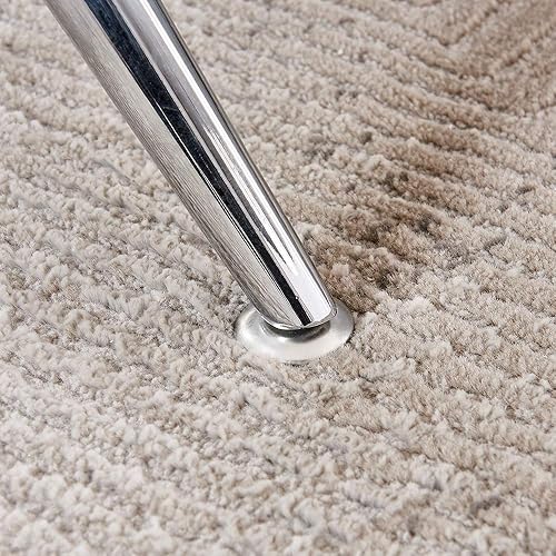 Miniatura 8 de BELIFEGLORY - Mesa de centro ovalada redonda de cristal templado mesa central moderna de cristal templado mesa auxiliar de cóctel para sala de estar