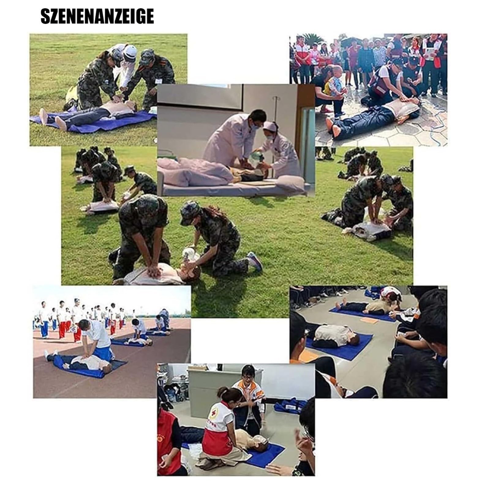 Reanimationspuppe Erwachsene Erste Hilfe Trainingspuppe CPR Medizinische Puppe für Medizinische Pädagogische Trainingshilfe
