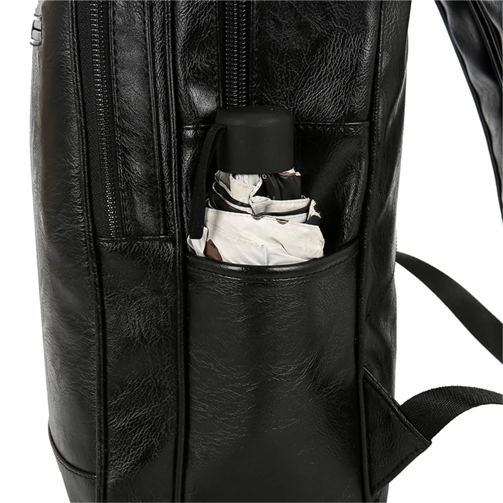 Zaino Uomo Pelle Antifurto Zaino in pelle da uomo casual | Borse a tracolla da uomo semplici for il tempo libero in pelle di pecora da viaggio for giovani di grande capacità(Brown)