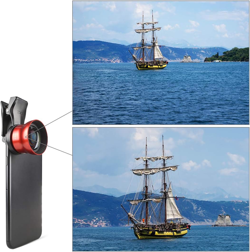 Amazing 🔥 Sirui Red Portrait Lens 60mm with Clip, Constructed with German Schott Glass and Aluminum Housing, for Most Smartphones