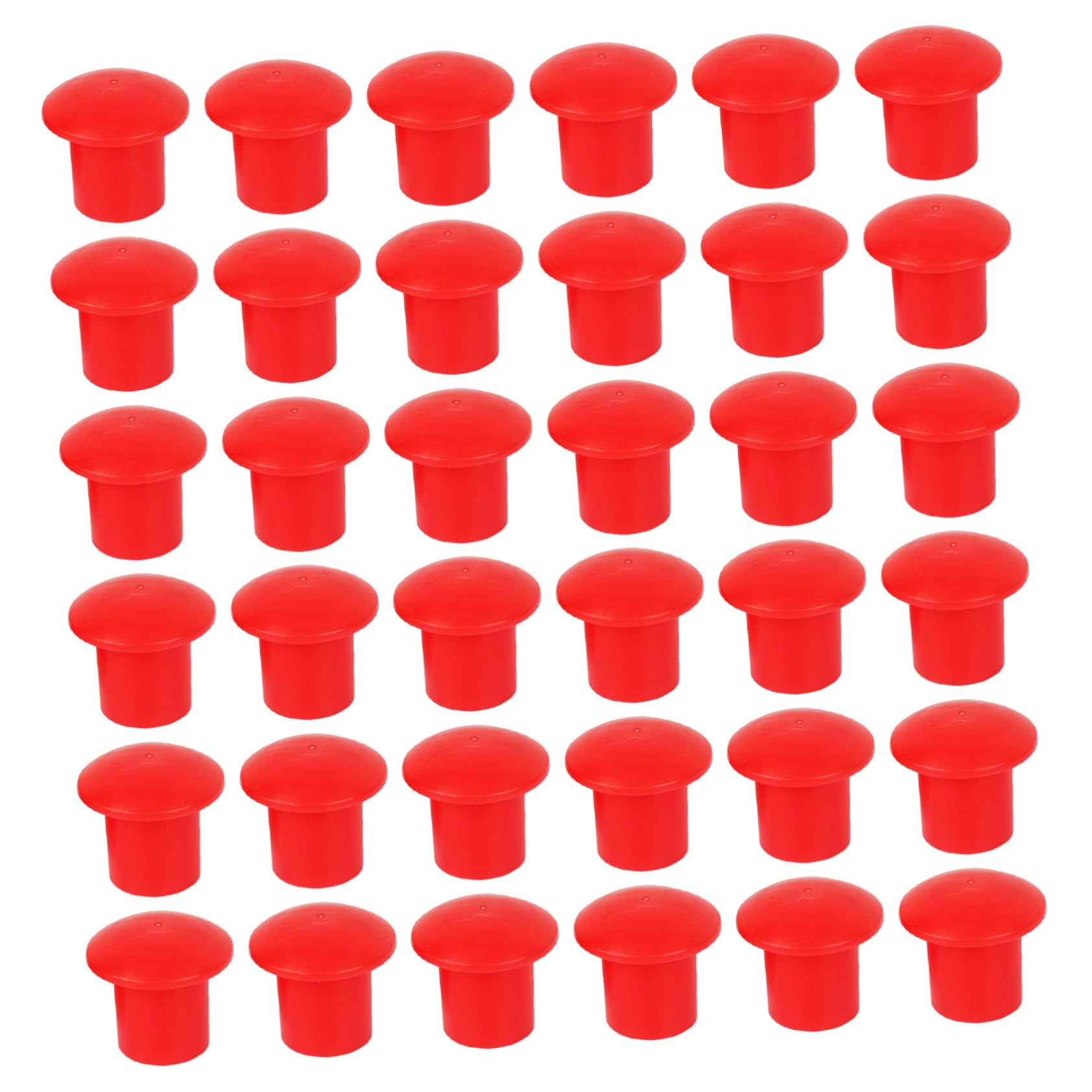 Capuchons de Sécurité Rouge pour Barres D’armature en Plastique 60 Pièces