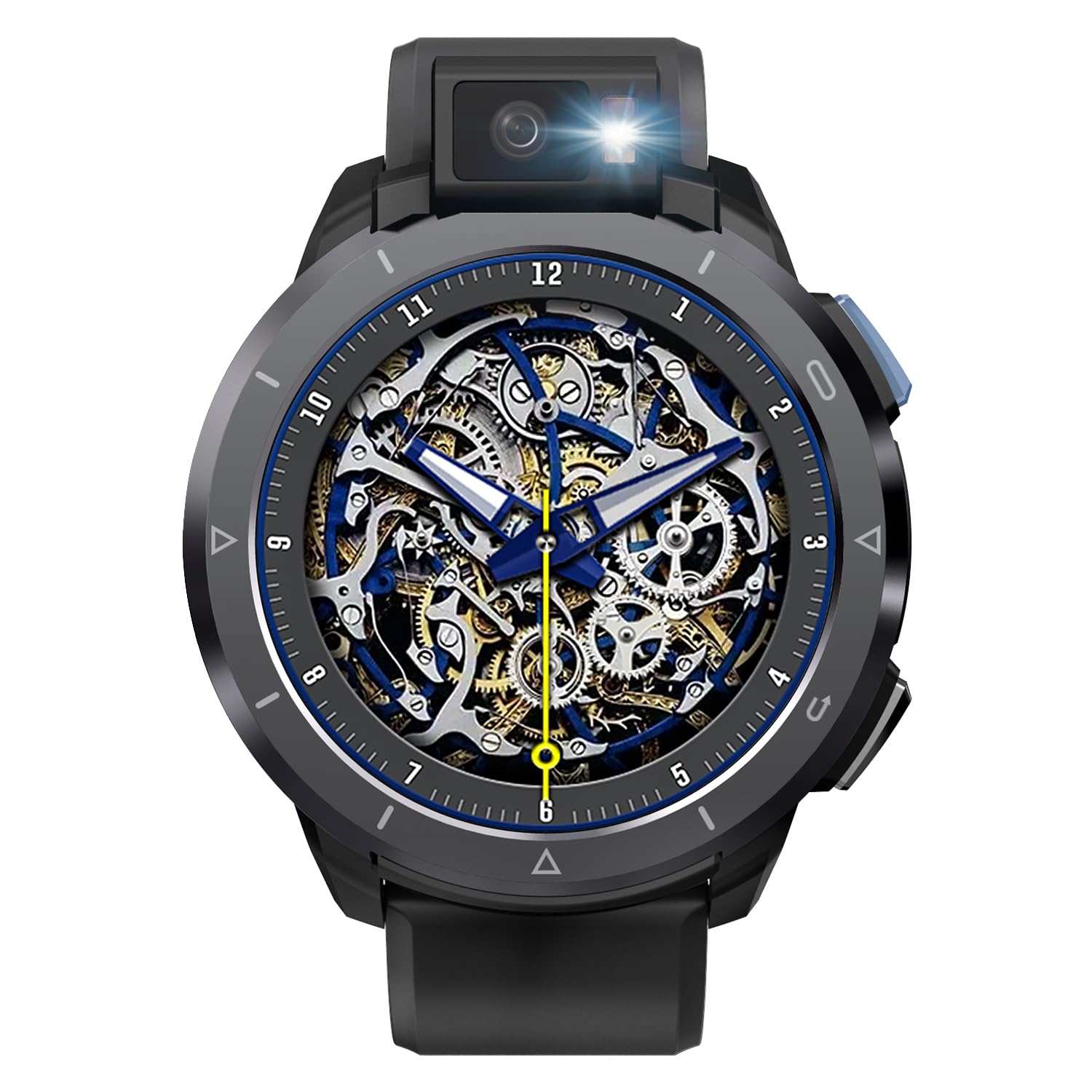 KOSPET Optimus 2 Smart Watch for Men, 4G Android Smartwatch 4GB+128GB 13MP 90° Rotatable Camera 2260mAh GPS Fitness Electronic Smart Watch