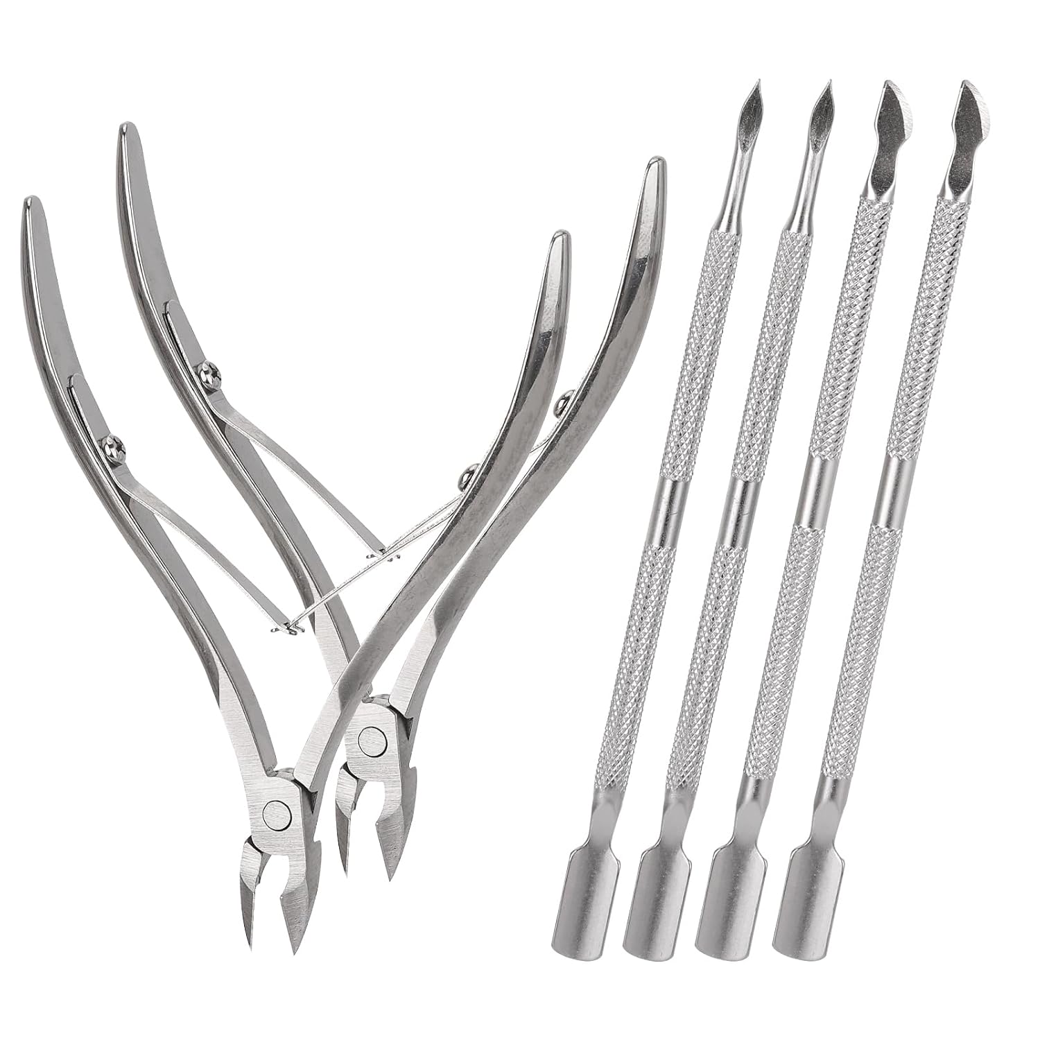 Cuticle Trimmer Set - Stainless Steel Manicure Kit for Women