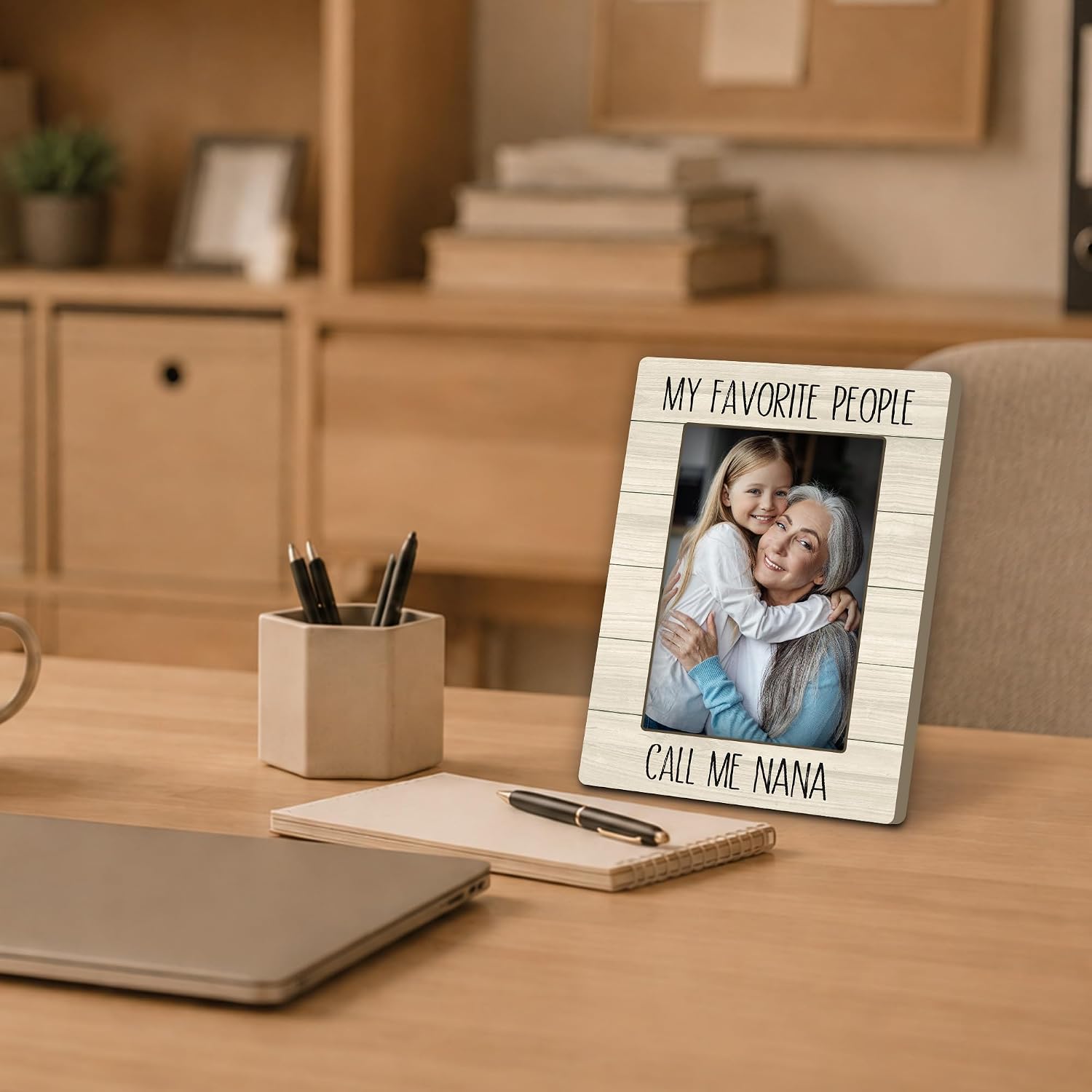 Nana Grandma Gifts 4x6 Picture Frames, Grandmother Photo Frame, Best Christmas Grandma Gifts, My Favorite People Call Me Nana Wooden Picture Photo Frames for Home Bedroom Living Room Decor image 2