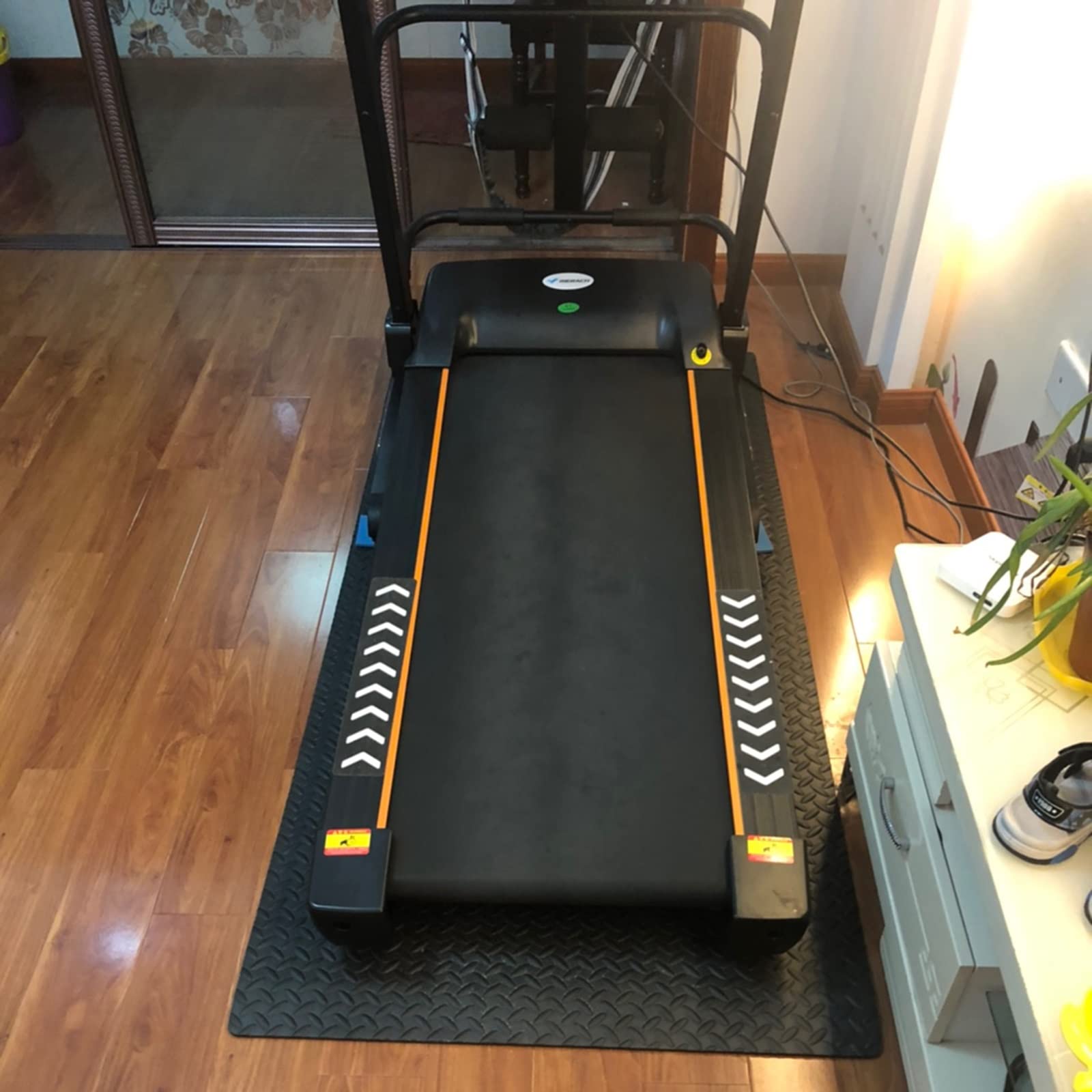 Tappetino Per Tapis Roulant, Tappetino Per Attrezzature Fitness, Tappetino Ad Alta Densità Spessore 10mm, Assorbi Rumore, Antiscivolo, Per Attrezzatura Da Palestra Domestica ( Size : 175*80cm )