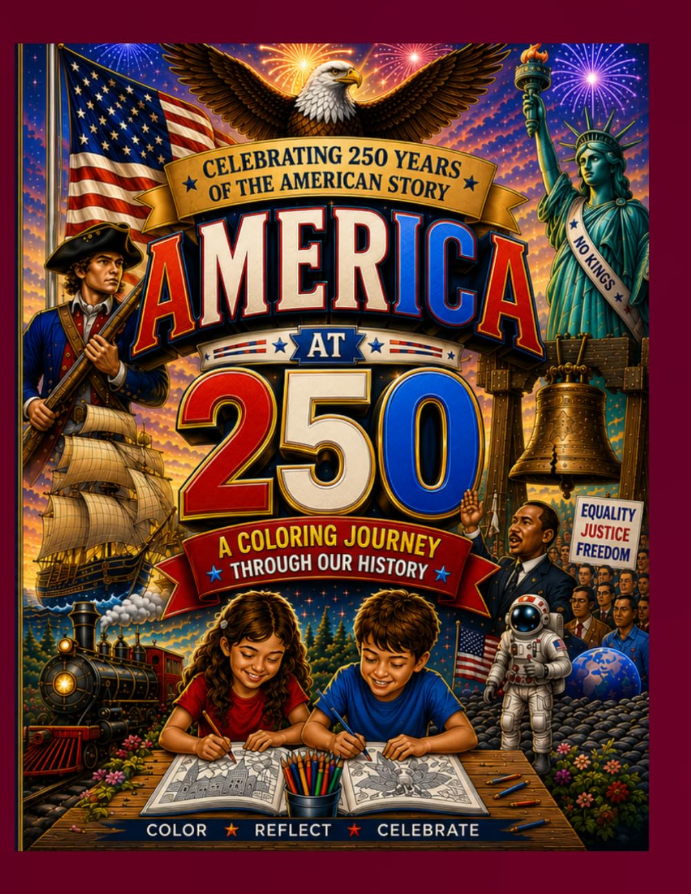 America at 250: A Coloring Journey Through Our History