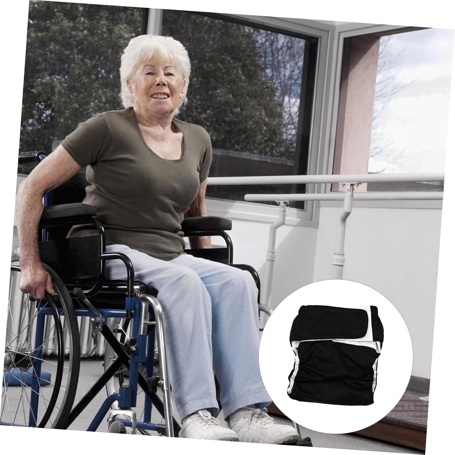 Cloth Diaper for Adults Unisex Washable and Reusable Design High Absorption for Incontinence Fits Waist for Elderly and Sick Care