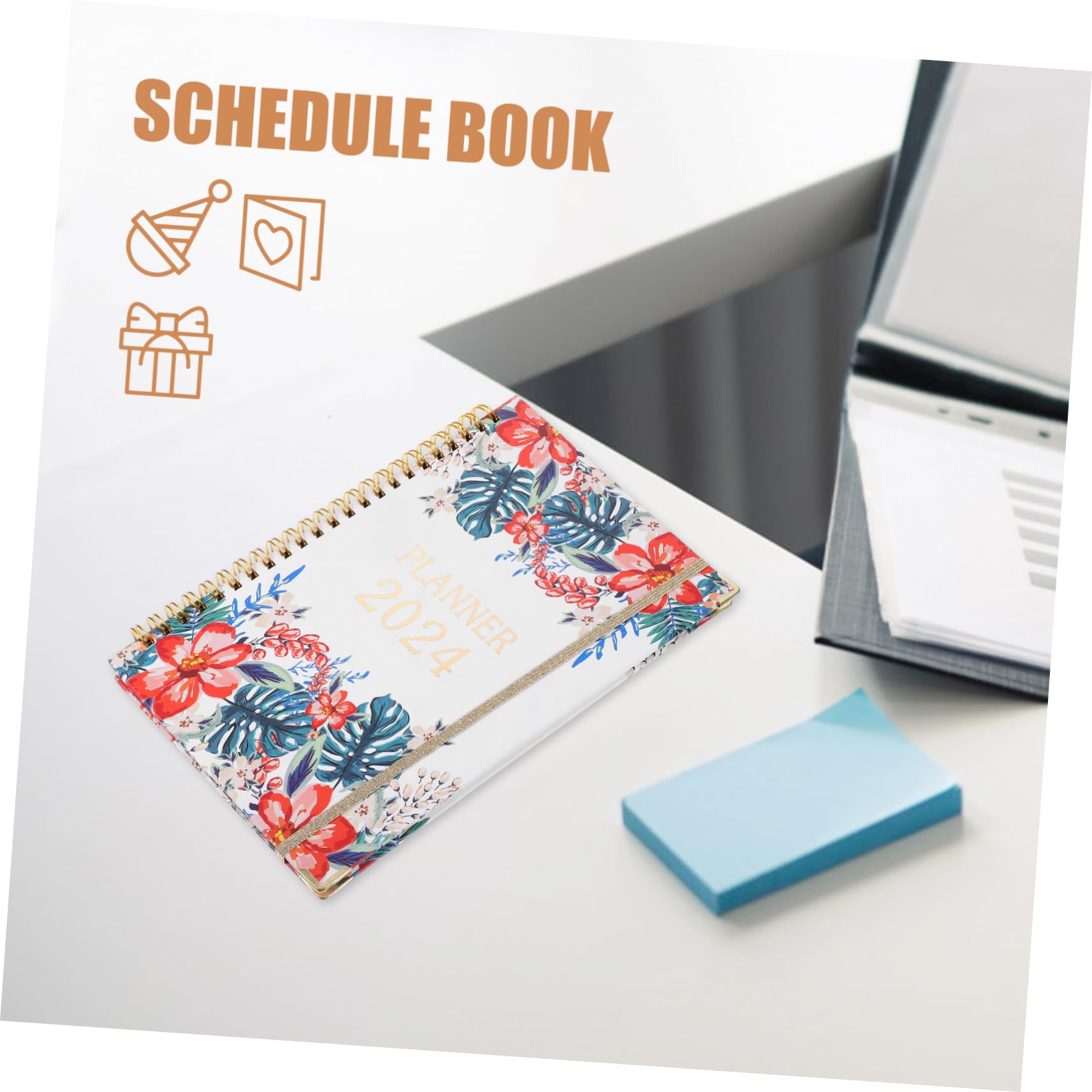 Lurrose 5piezas Planificador Académico Portable Organizador De Tareas Para Estudiantes y Profesionales Agenda Mensual y Diario De Notas Para Trabajo y Estudio